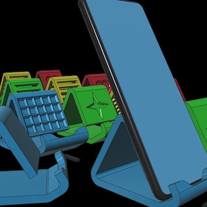 3D Printable Universal Phone Holder Stand – 28 Versions | No Supports Needed | Low Filament Use | Commercial Use Allowed