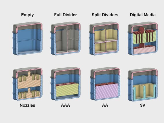 3D Printable Organizer Case: Modular Storage thumbnail 4