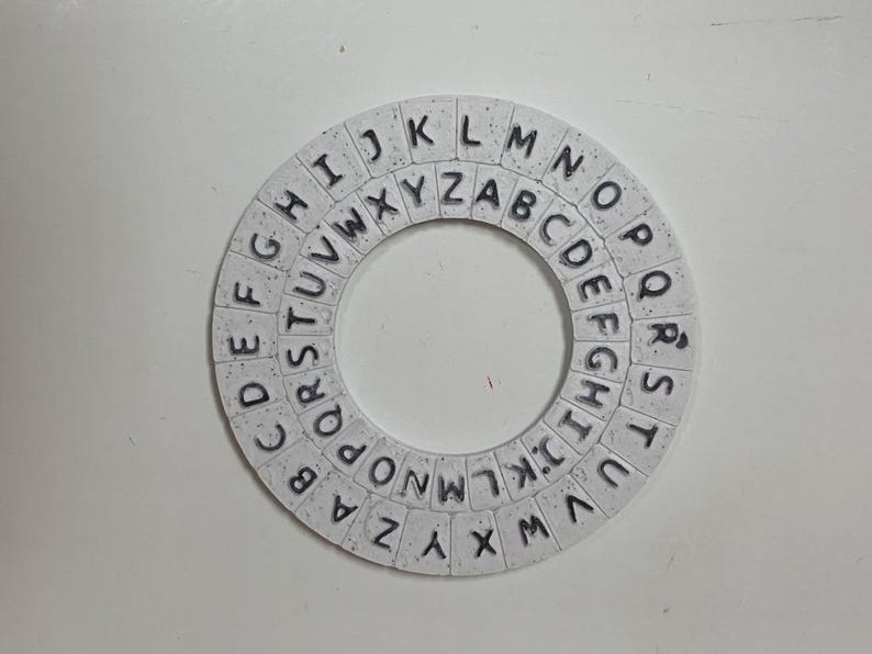 Caesar Cipher Ring: Secret Code Puzzle (3D Printed, Educational) STL ...