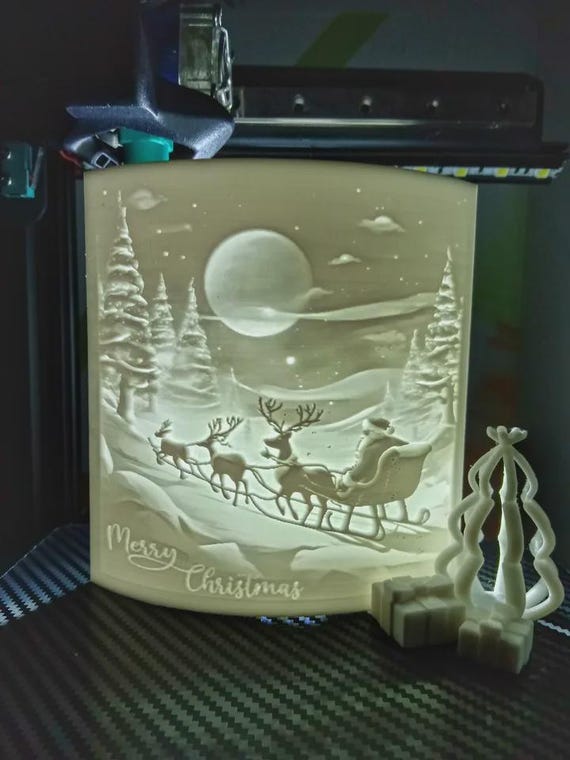 Christmas Lithophane Card thumbnail 2