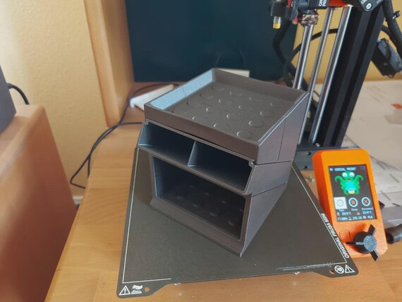 Modular Desk Organizer: Stackable 3D Printable Office Storage thumbnail 5
