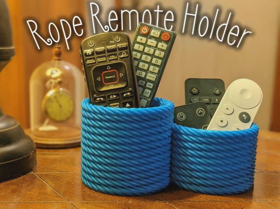 3D Printable Rope-Themed Home Decor Combo Pack – Tray, Pencil Cup, Rope Bowl, Remote Holder, Coasters & More thumbnail 2