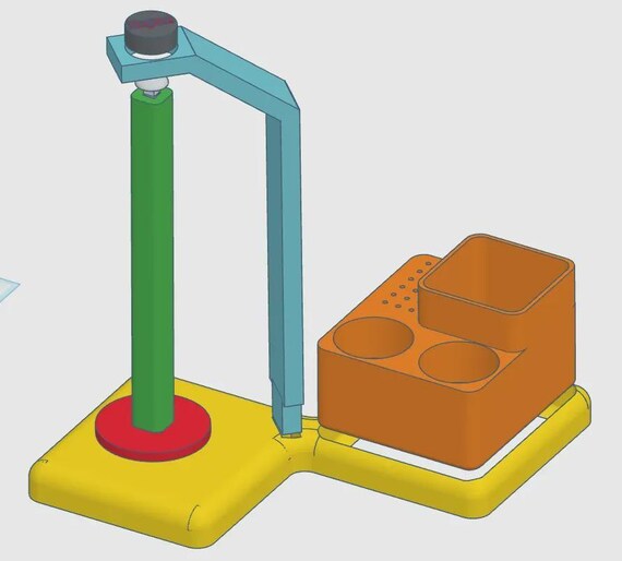 Crochet Yarn Spinner: Magnetic Leg Holder Tool (3D Printed Craft Gear) thumbnail 4