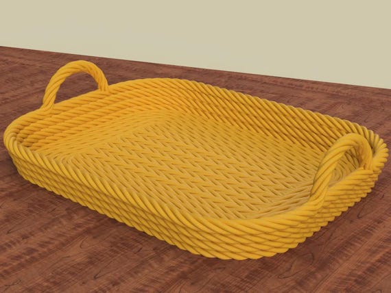 Catch-All Rope Tray: Modern Minimalist Decor thumbnail 2