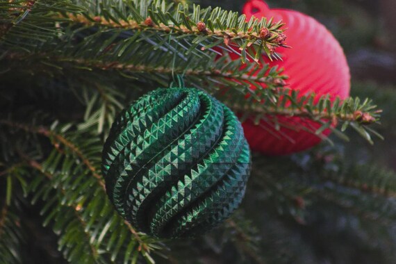Christmas Ornament Set, 12 Holiday Balls