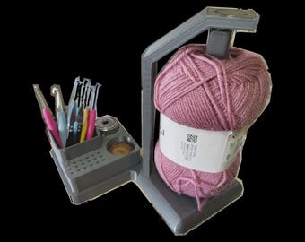 Crochet Yarn Spinner Tool: Magnetic Leg Holder (3D Printed Craft Gear) (STL Download)