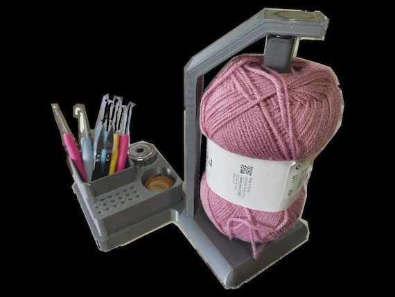 Crochet Yarn Spinner: Magnetic Leg Holder Tool (3D Printed Craft Gear)
