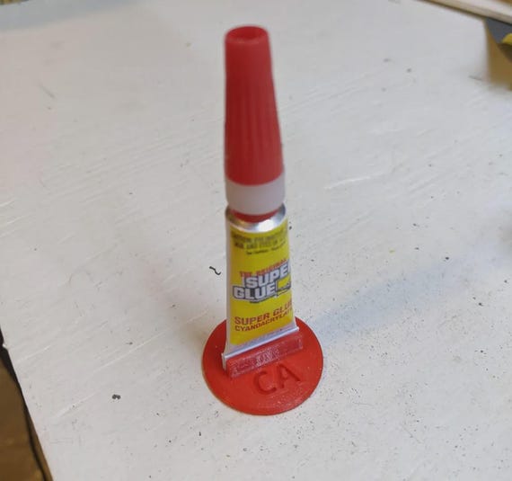 Super Glue Holder Mount: 3D Printable STL for Cyanoacrylate
