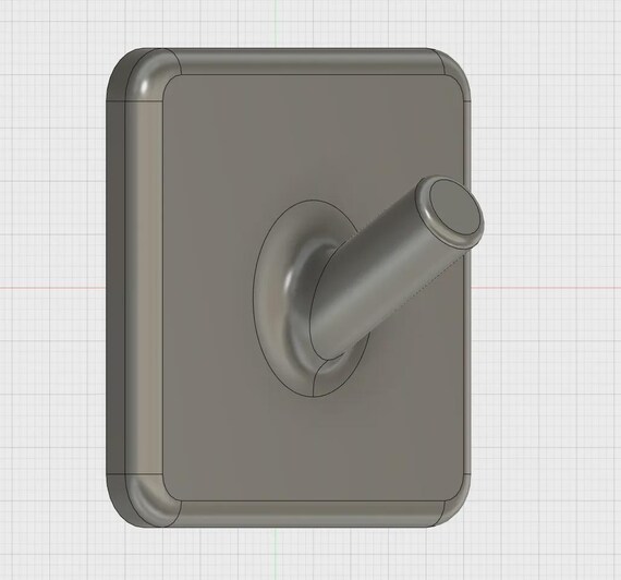 3D Printable Wall Hook thumbnail 2