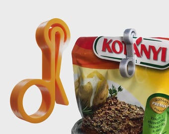 Spring Grip Bag Clip Set: Reusable Kitchen Tool (STL Download)