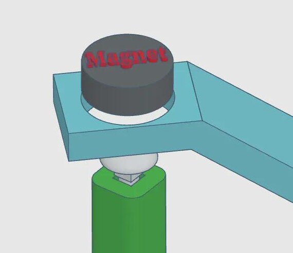 Crochet Yarn Spinner: Magnetic Leg Holder Tool (3D Printed Craft Gear) thumbnail 2