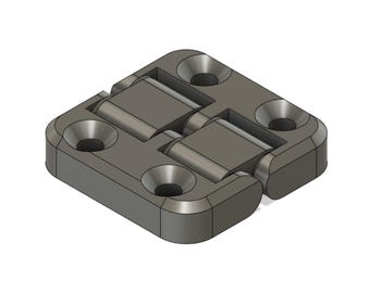 Reversible Hinge STL | Print in Place 3D Printable Hinge, No Supports | Functional Print Model | Instant Digital Download