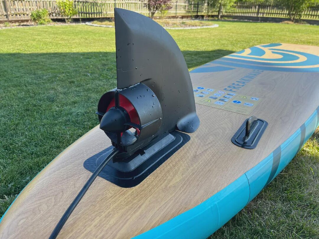 Electric Paddle Board Thruster Fin 3D Model: Slide-in Box Compatible ...