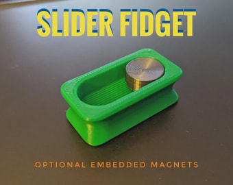 Magnetisk slider-fidgetleksak, fickformat Snap Action (kompakt grepp) STL | Hjärngympa | 3D-utskrivbar leksak