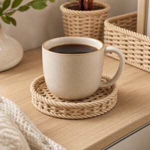 Woven Style Coaster STL | Textured Drink Coaster 3D Print (Digital Download)
