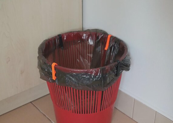 Trash Bag Clips: Reusable Bin Liner Holders (Snap-On Design) thumbnail 2