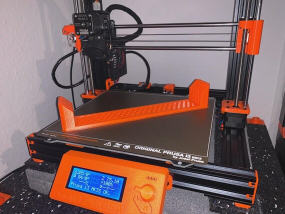 Steel Sheet Holder for Prusa MK3: 3D Printed Organizer, 2-4 Slots thumbnail 2