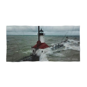 Beach Towel, Angry Lake, 50 Percent Cotton 50 Percent Polyester, Large Beach Towel