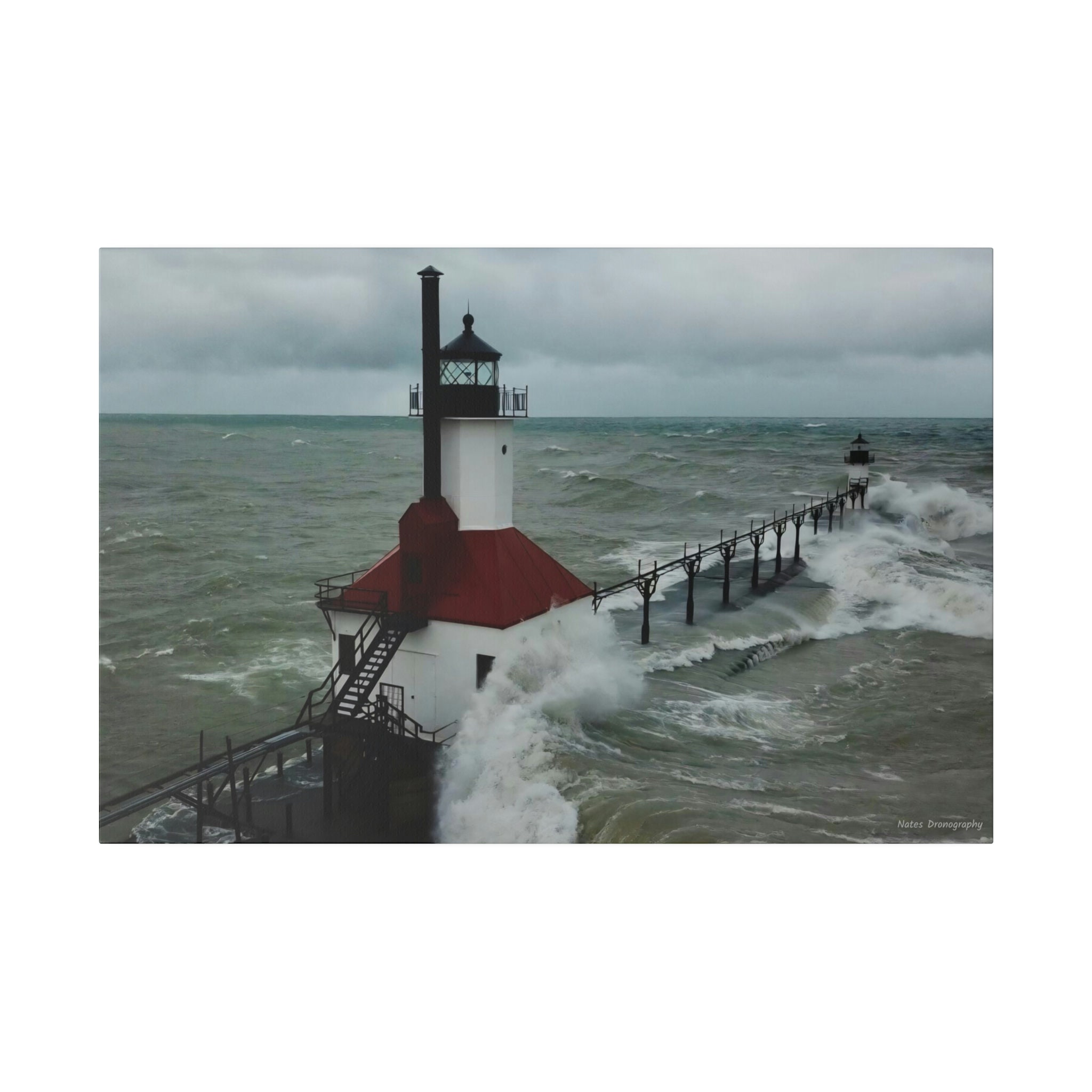 Canvas Wall Art, Full Wrap, Angry Lake, Ready to Hang, Canvas Art ...