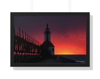 Framed Horizontal Poster, Sun And Storm, Ready To Hang, Framed Wall Art, Wall Prints