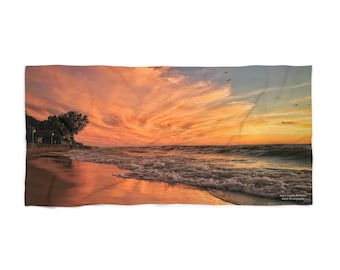 Beach Towel, 50 Percent Cotton 50 Percent Polyester, Large Beach Towel