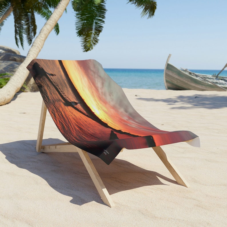 Beach Towel, 50 Percent Cotton 50 Percent Polyester, Large Beach Towel image 2
