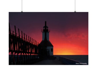 Unframed Rolled Poster, Sun And Storm, Wall Art, Wall Prints, Rolled Up Poster