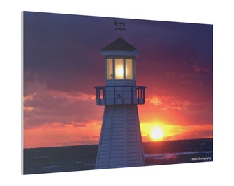 Canvas Wall Art, Not Full Wrap, New Buffalo Sunset, Ready To Hang, Canvas Art, Wall Art Nature