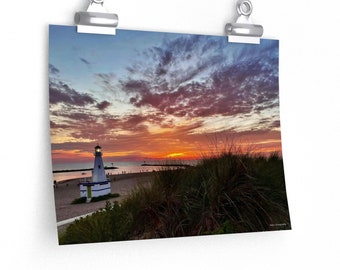 Unframed Poster, New Buffalo Sunset, Wall Art, Wall Print, Rolled Up Poster