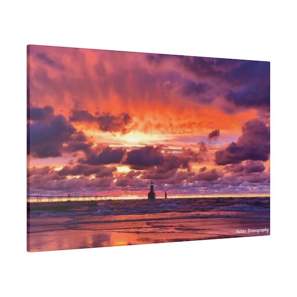 Canvas Wall Art, Full Wrap, Stunning Summer Sunset, Ready to Hang, Canvas Art, Canvas Wall Art Nature