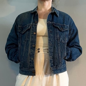 Vintage Levi Strauss Denim Jean Jacket Medium Wash Size 20 Unisex
