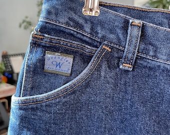 Vintage Wrangler for Women Dark Wash Denim Mom Jeans 30 waist