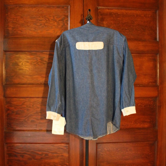 Vintage Deadstock Unisex Don't Stop Denim Shirt J… - image 5