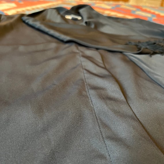 Vintage Tassel Tie Black Blouse by Hana Sung Size… - image 6