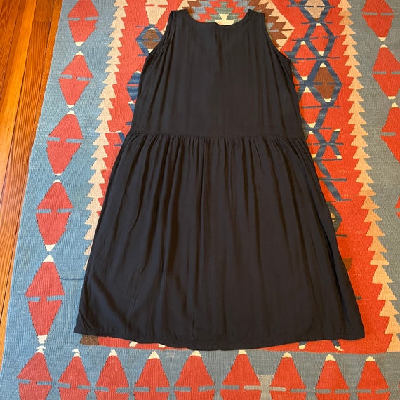 Vintage Black Dropwaist Jumper Dress by UFO - image 6