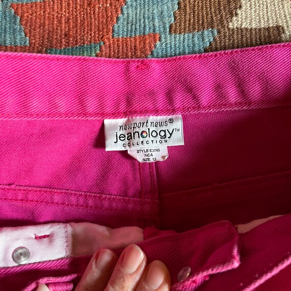 Vintage Fuscia Jeans Newport News Jeanology Strai… - image 7