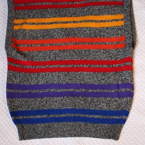 Gitano Plus Knit Rainbow Stripe Vest Size 42 image 6