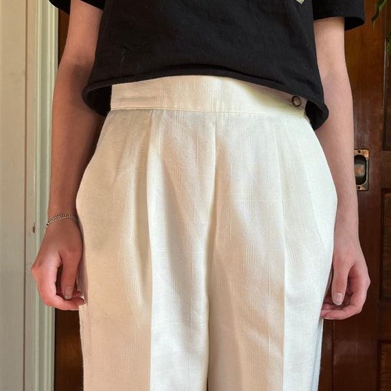 Vintage that’s me! White Wide Leg Trousers - image 4