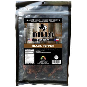 Texas Tender Beef Jerky - Black Pepper. From the makers of LaRue Tactical Dillo Dust