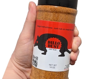 Dillo Dust Texas BBQ Dry Rub - Totalmente natural - (397 g) - Receta original de LaRue Tactical