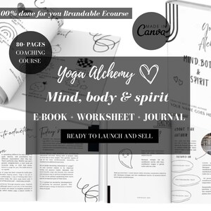 Brandable Coaching Program | Yoga for Beginners Done For You Workbook, Coaching Program for Health Coaches, Yoga, Healing,Meditation Coaches
