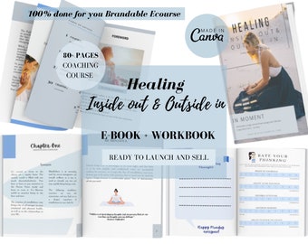 Healing eCourse Canva Template | Coach Workbook (Digital Download)