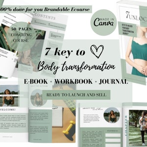 Done For You | 7 Keys to Unlock Your Body Transformation Journey | Workbook,Coaching Program for Health And Fitness, Wellness & Weight loss