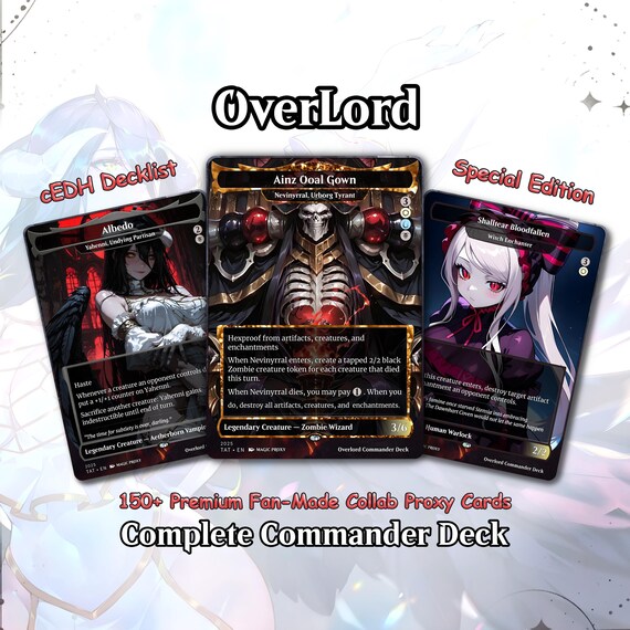 Overlord Commander Deck • 160 Card Upgrade Pack • MTG Proxy Deck • Magic Commander • Custom MTG Proxies