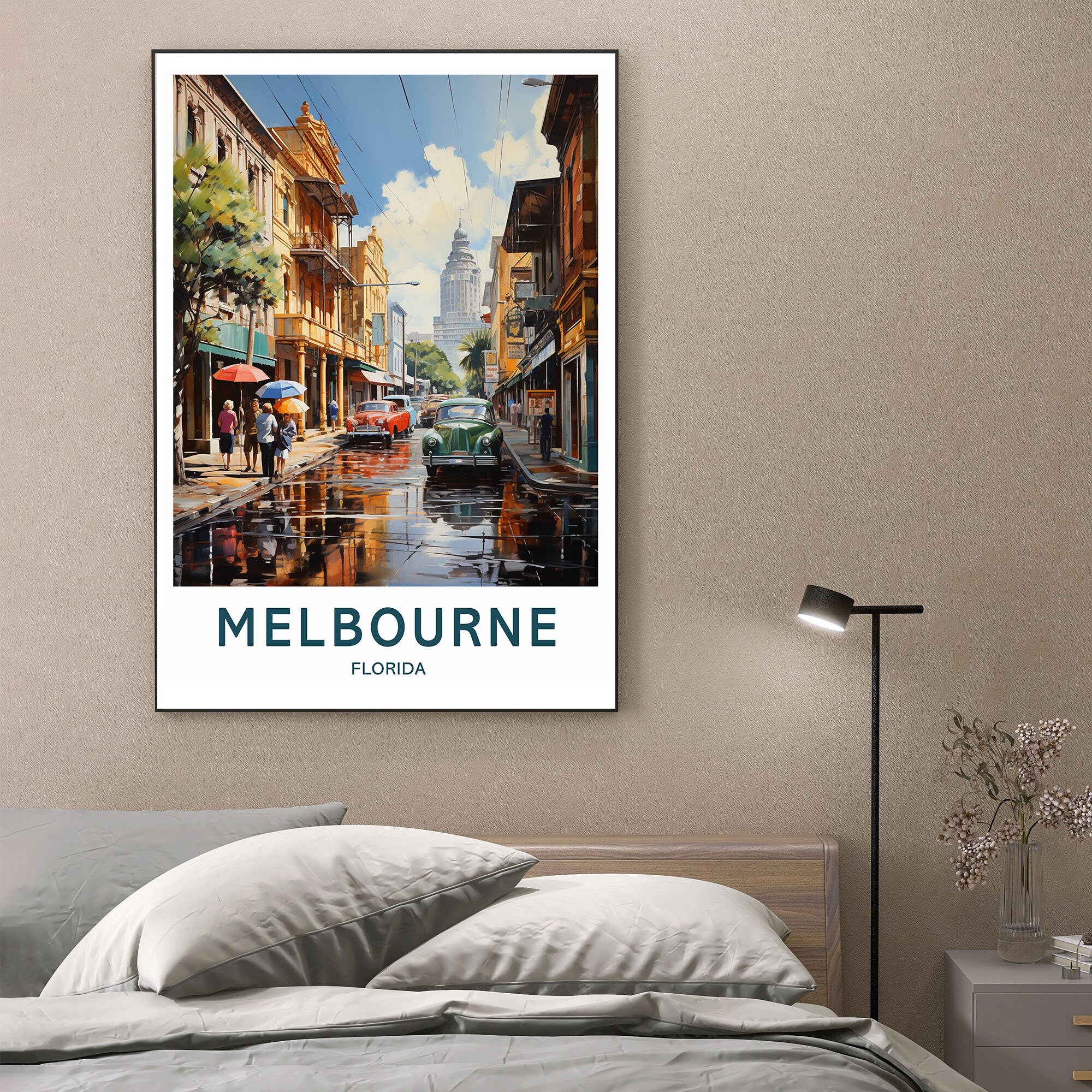 Melbourne Travel Print Wall Art Melbourne Wall Hanging Home Décor Melbourne Gift Art Lovers
