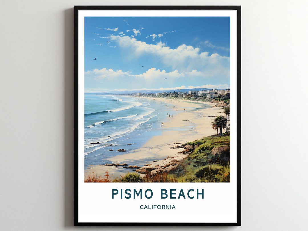 Pismo Beach Travel Print Wall Art Pismo Beach Wall Hanging - Etsy