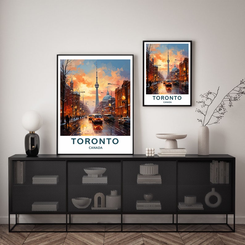 Toronto Travel Print Wall Art Toronto Wall Hanging Home Décor Toronto