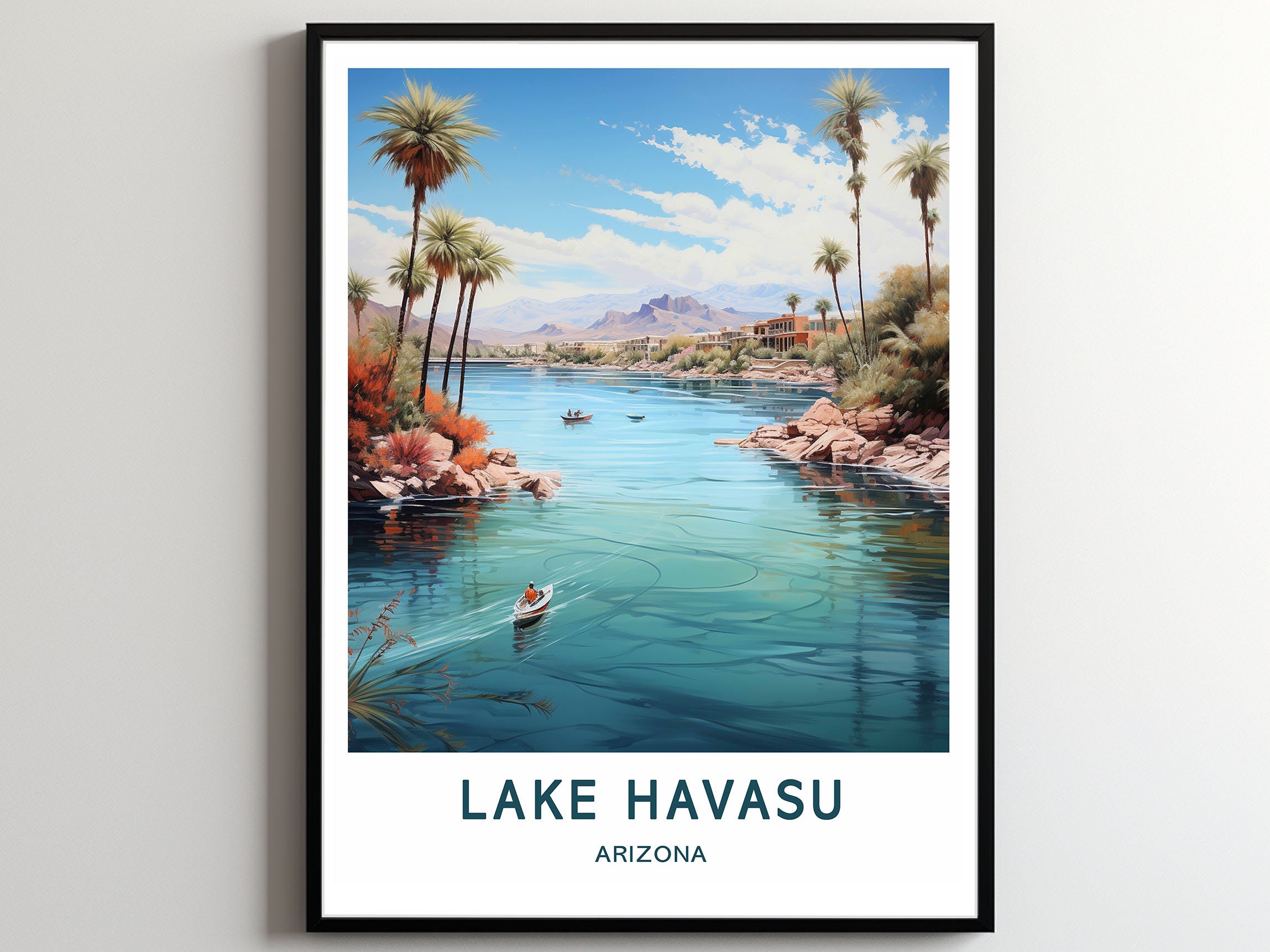 Lake Havasu Travel Print Wall Art Lake Havasu Wall Hanging Home Décor
