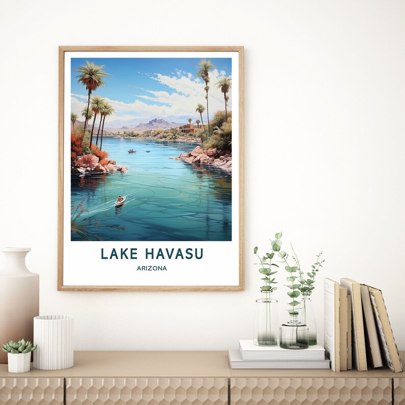 Lake Havasu Travel Print Wall Art Lake Havasu Wall Hanging Home Décor