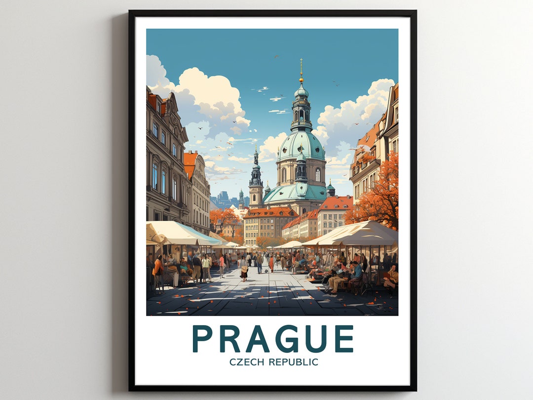 Prague Travel Print Wall Art Prague Wall Hanging Home Décor Prague Gift
